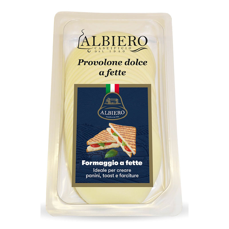 albiero provolone dolce sliced 10 x100g [B]