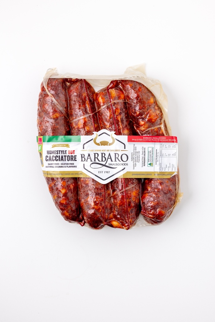 Barbaro Cacciatori Hot 4Pk r/w 500g