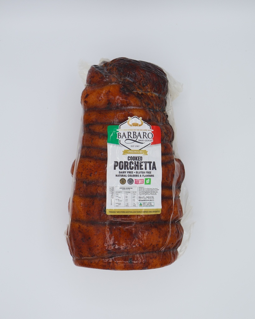 Barbaro Porchetta Cooked r/w 4kg