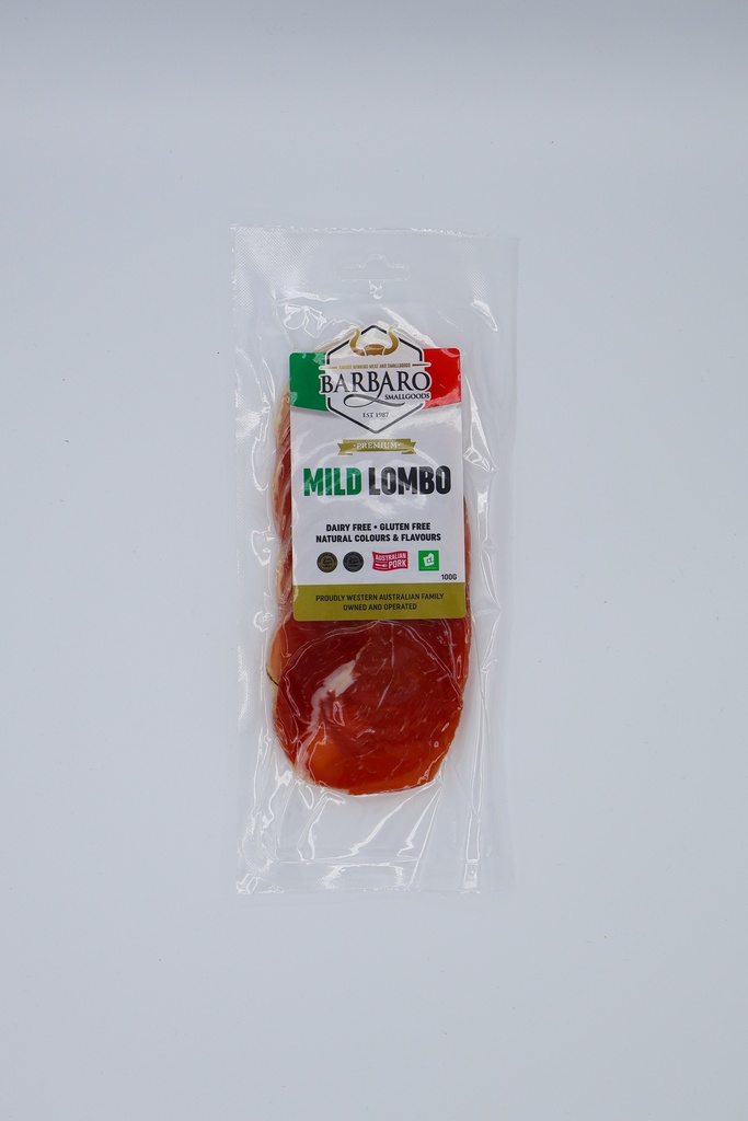 Barbaro Retail Lombo Sliced 12 x 100g