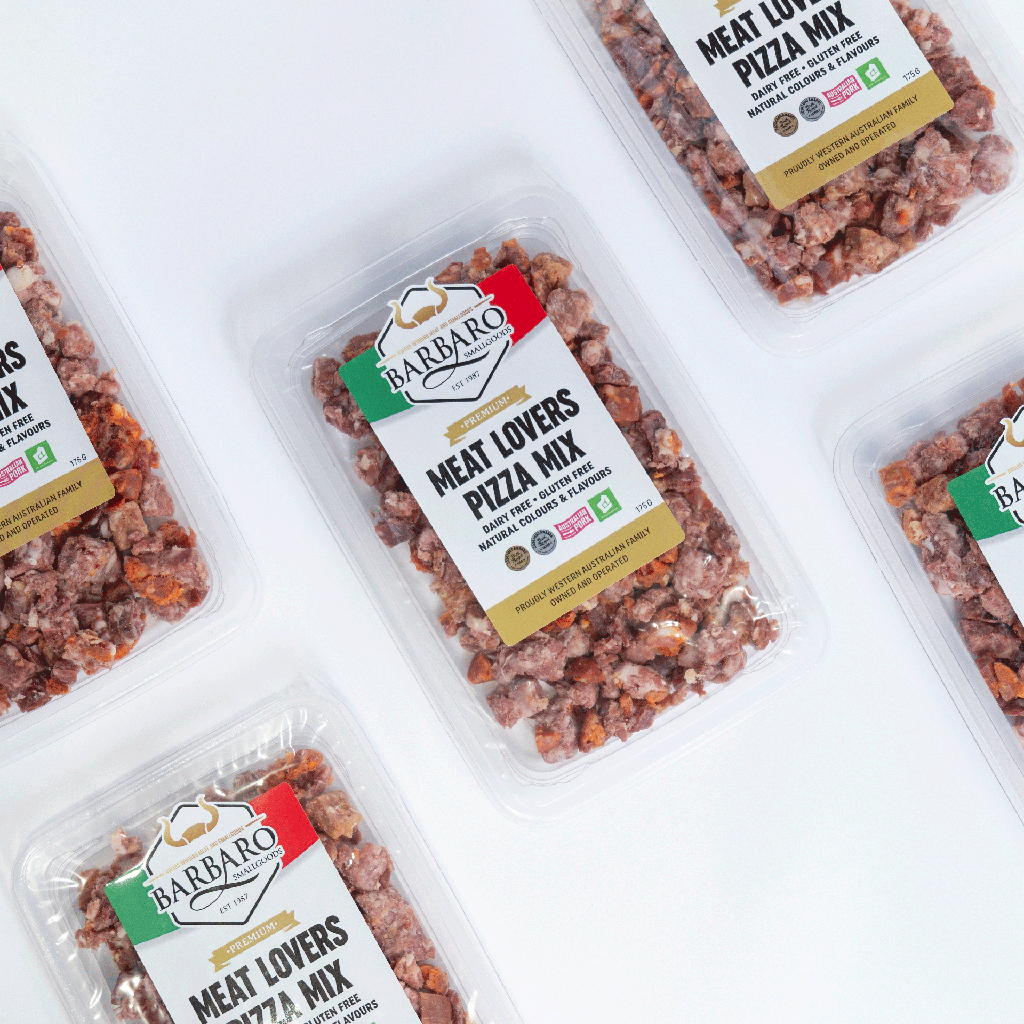 Barbaro Retail Meat Lovers Pizza Mix Diced 12 x 175g