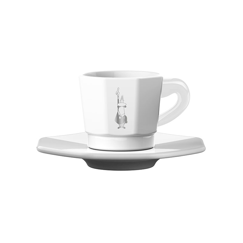 Bialetti- Cup Faces White Set 4 x 6* (RTATZ402)