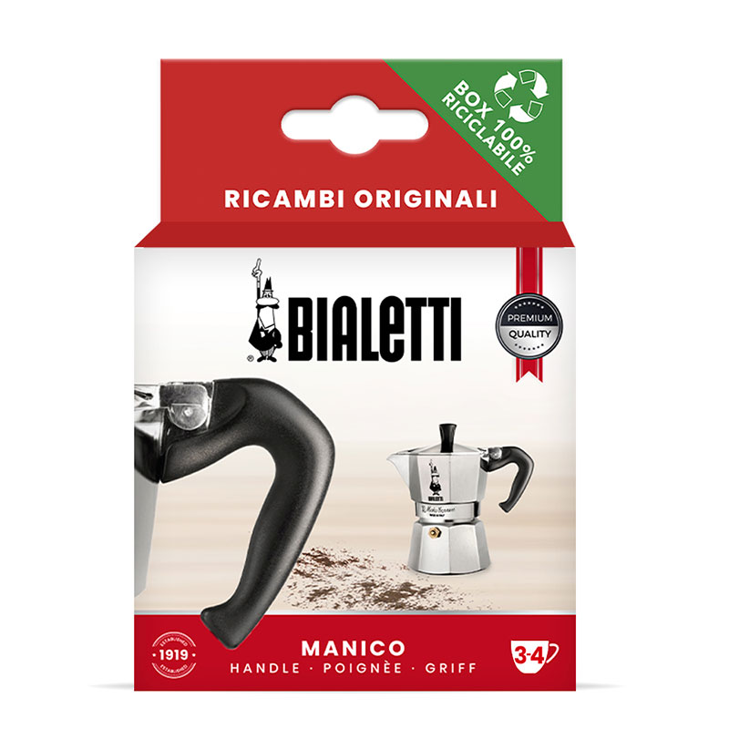 bialetti 800242 moka express handle 3-4 cup x 6* [B]