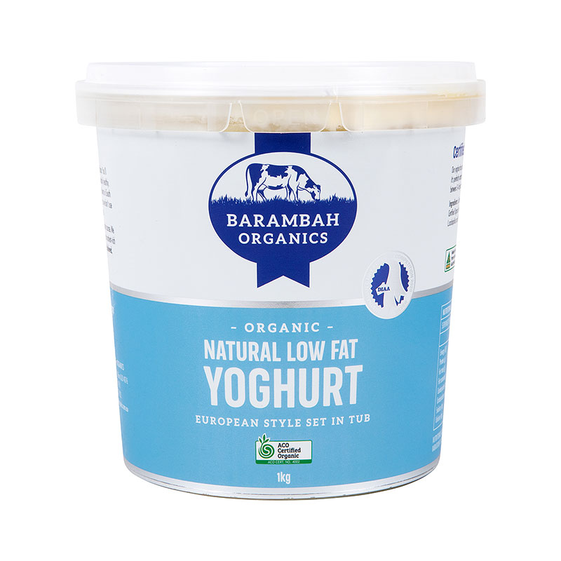 Barambah Organics- Yoghurt European L/F 99% 1kg