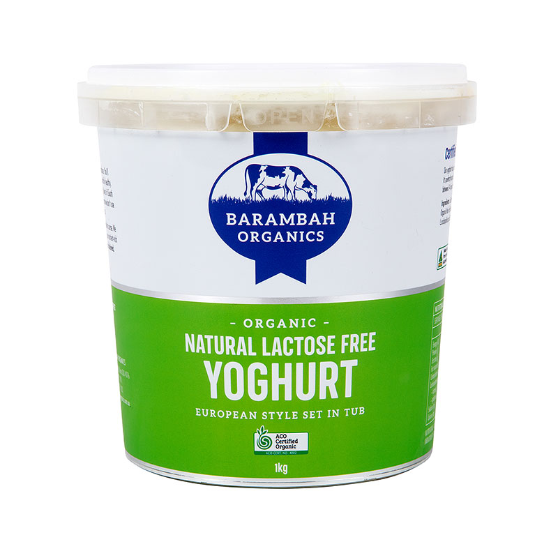 Barambah Organics- Yoghurt Lactose Free 1kg