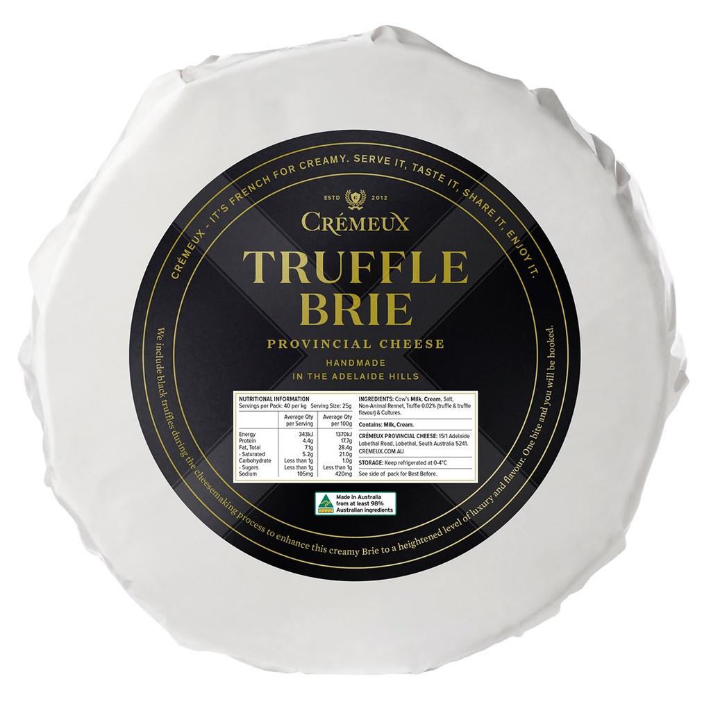 Cremeux- Truffle Brie 2 x 1kg