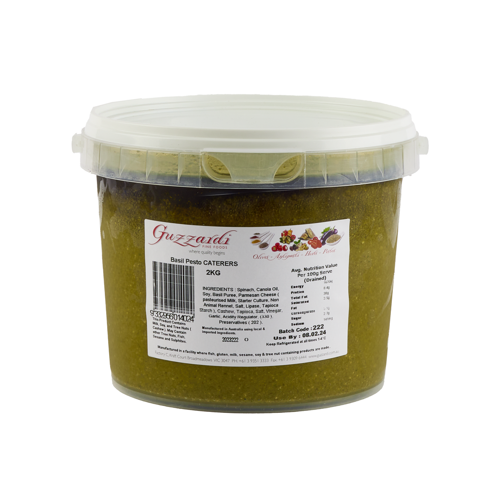 Guzzardi Basil Pesto Caterers x2kg