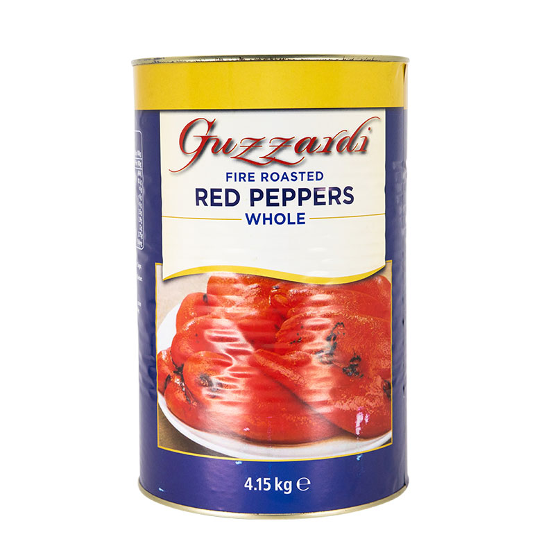 GUZZ PEPPERS CAPSICUM CHARGRILLED WHOLE 4.2kg (3) [U]