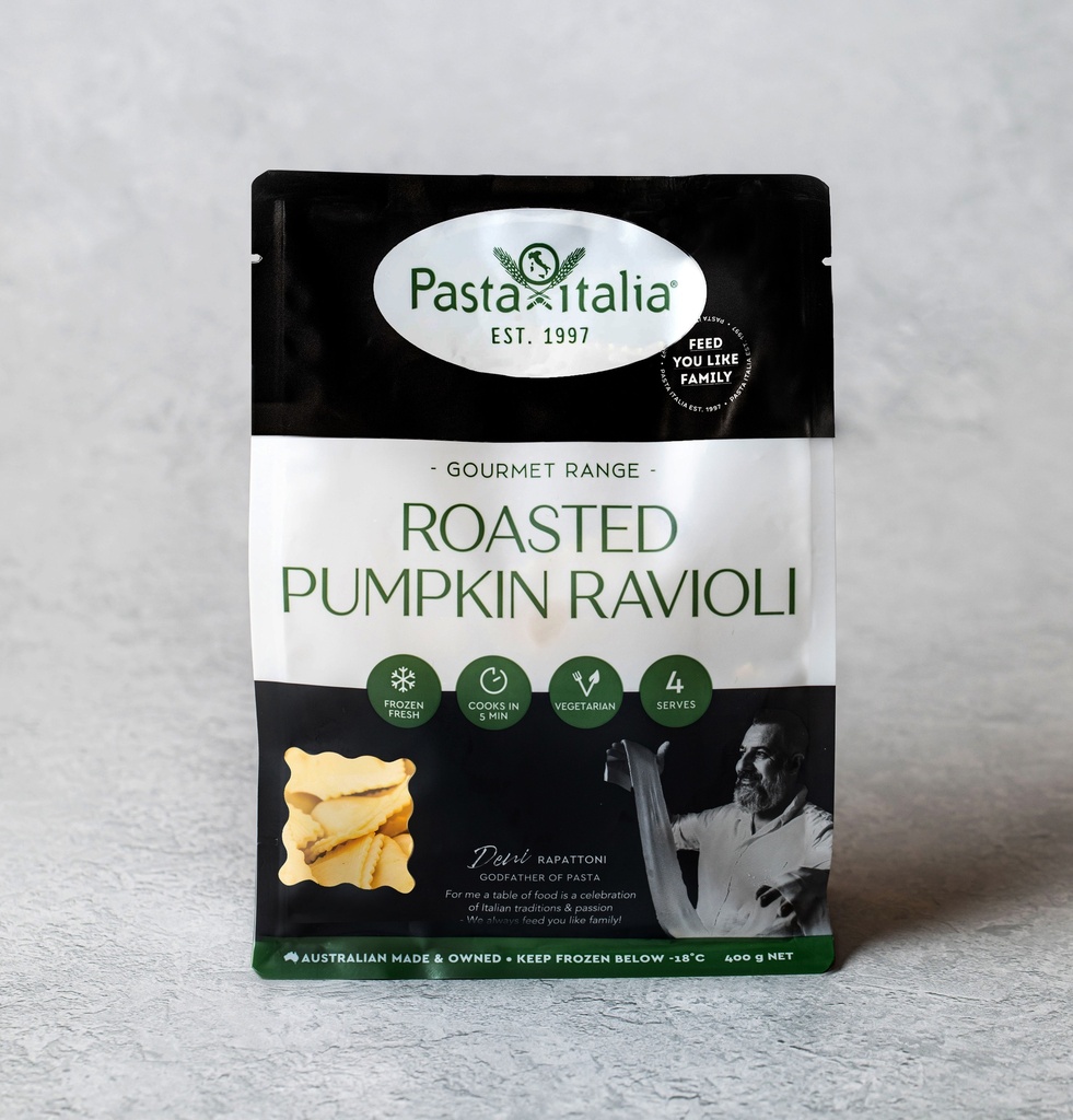 Pasta Italia- Froz Gourmet Ravioli Roast Pumpkin10 x750gm