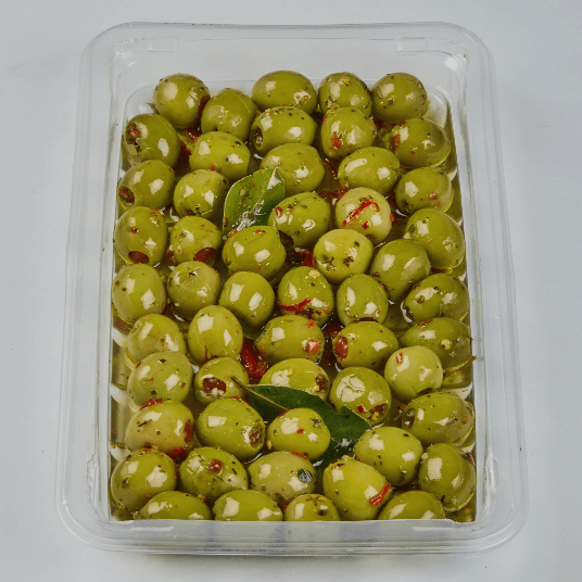 pronto e fresco green olive chilli & garlic 1kg [U]