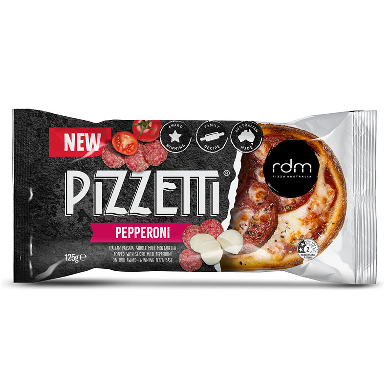 rdm pizzetta pepperoni 12 x125gm [B]*