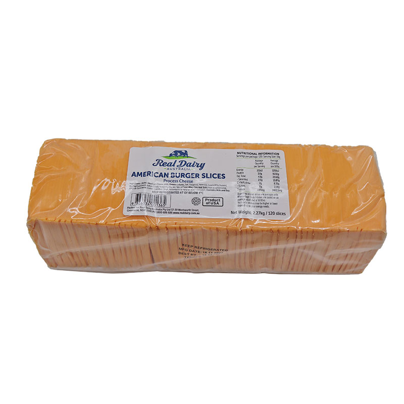 Real Dairy- American Burger Slices 120's 2.27kg x 4
