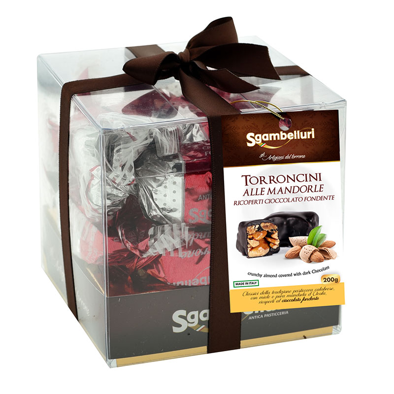 Sgambelluri- Cubo Torroncini Croccanti Fondenti 200g x12* (340)