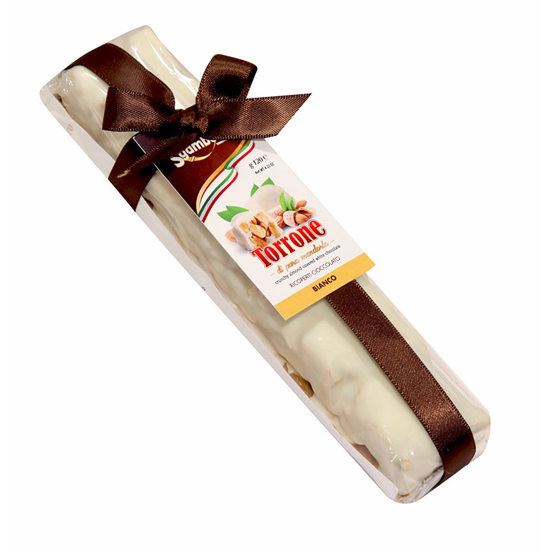 Sgambelluri- Torrone Croccante Bianco Bar 120g x16* (344)