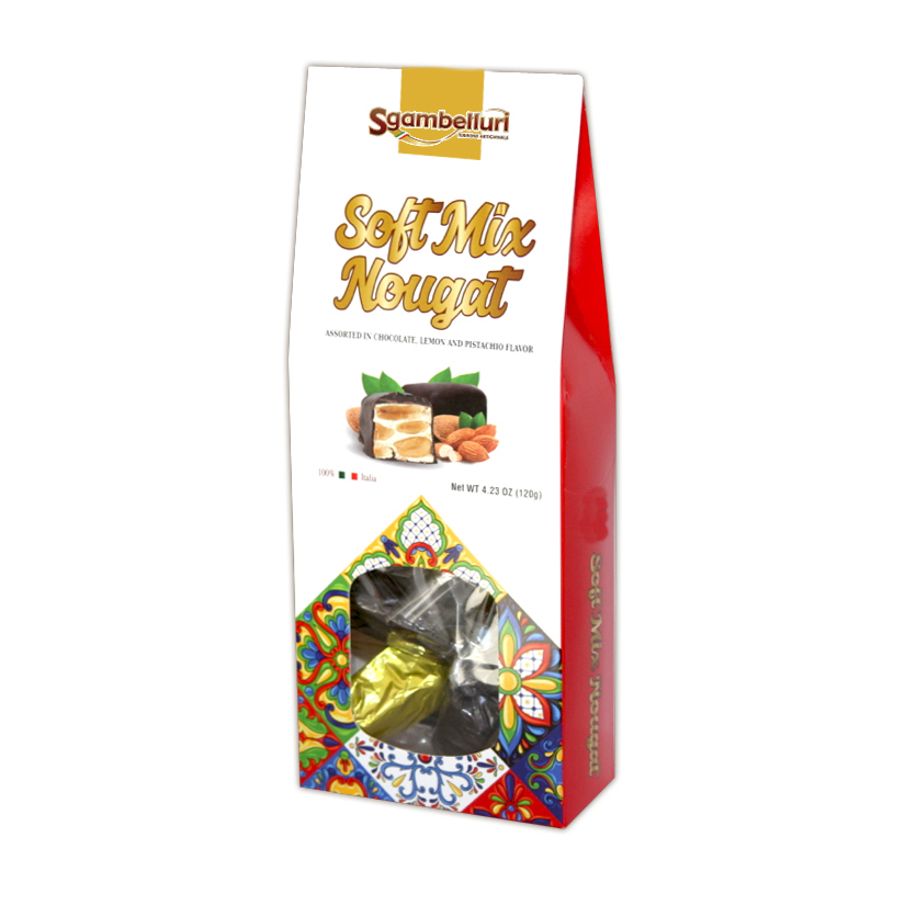 Sgambelluri- Soft Nougat Torroncini Morbidi Mix Bag 120g x16* (474)