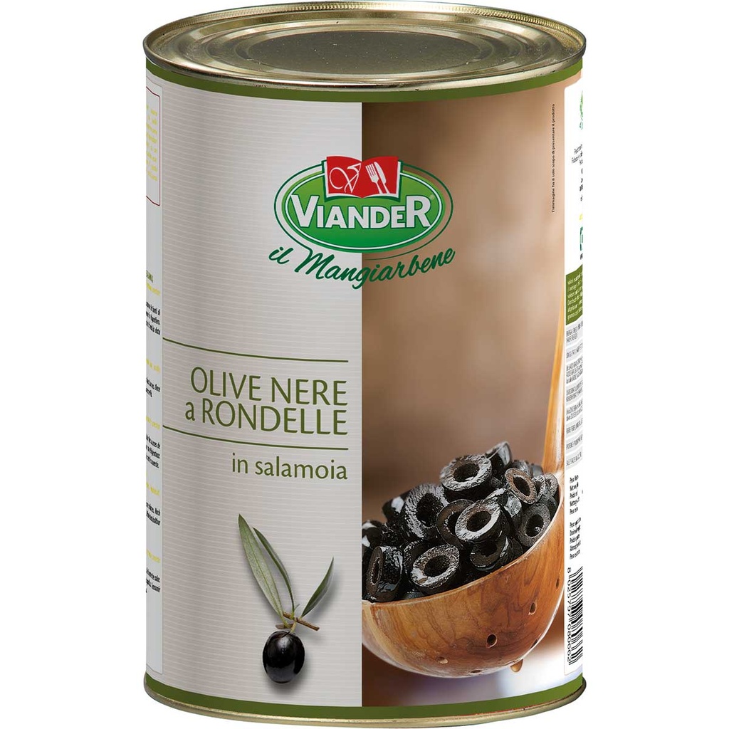 Viander- Olives Sliced Black 4.3kg