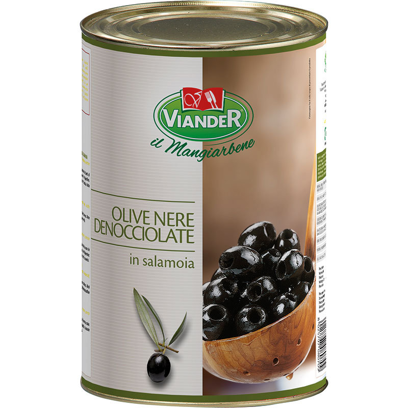 Viander- Olives Spanish (Pitted) Black 4.3kg