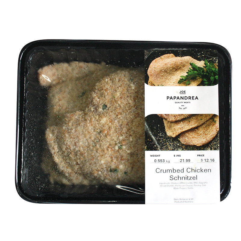 JPQM- Retail Chicken Schnitzel Crumbed