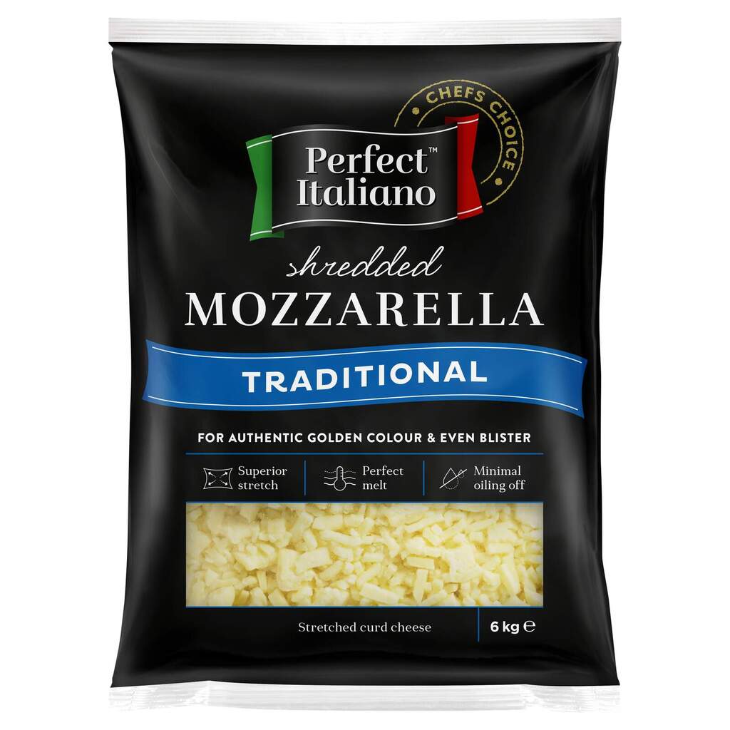 Perfect- Traditional Mozzarella Shredded 2 x 6kg