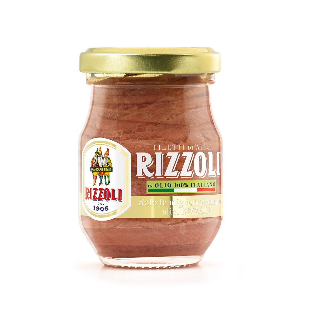 rizzoli 2293 anchovy fillets in italian EVO JAR  12x90g [B]