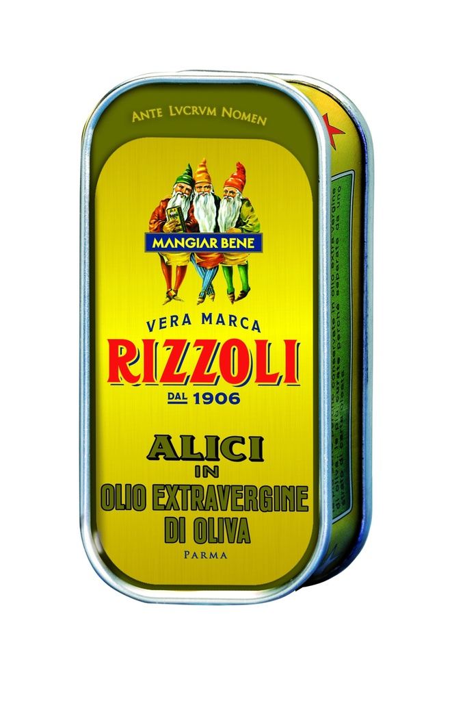 Rizzoli- Anchovy Fillets In Evo Tin 10 x 90g (00031)