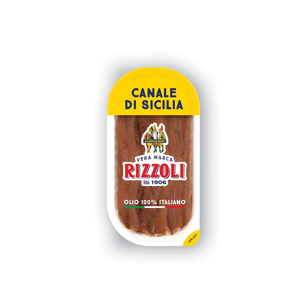 rizzoli 712 anchovy fillets sicilian sunflow oil 26x40g [B]