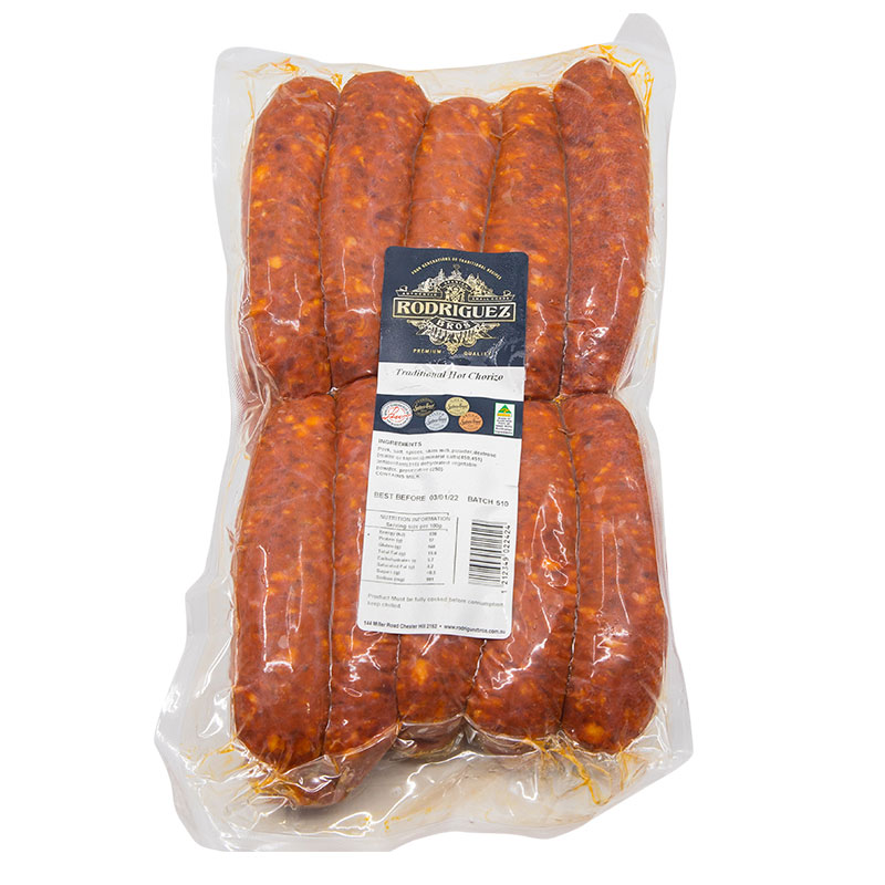 Rodriguez- Chorizo Traditional Hot r/w 2kg