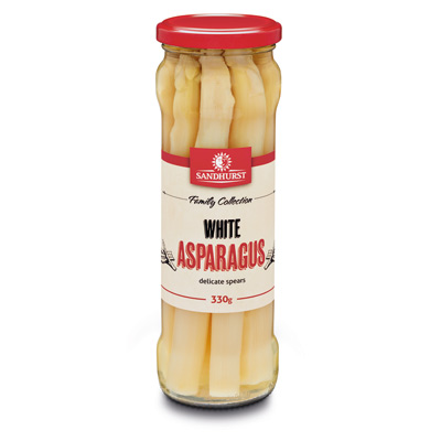 sandhurst asparagus white 6 x 330g (WHITEASP330{6}) [B]