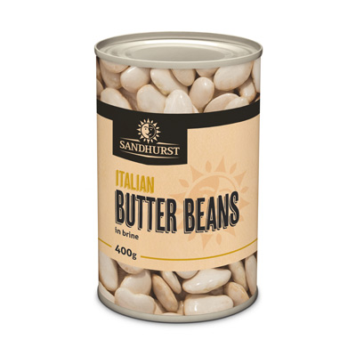 Sandhurst- Beans Butter 24 x 400g (BUTBEAN24)