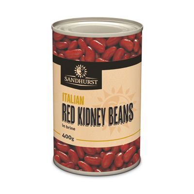 SANDHURST RED KIDNEY BEANS 24 x 400g (RKBEAN24) [B]