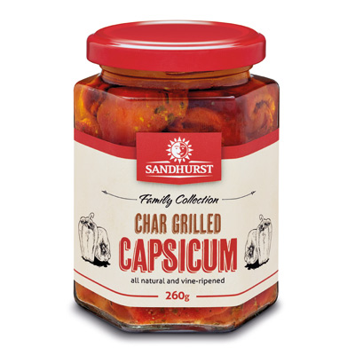 Sandhurst- Capsicum Chargrilled 6x260g (CGC260)