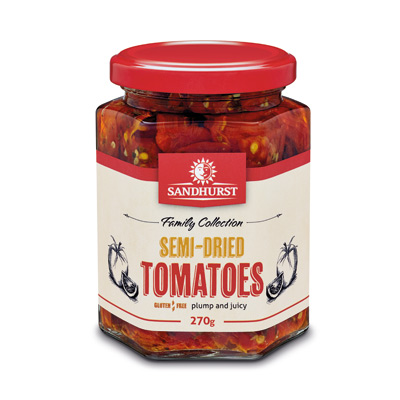 SANDHURST SEMI DRIED TOMATOES 6 x270g (SMT270) [B]