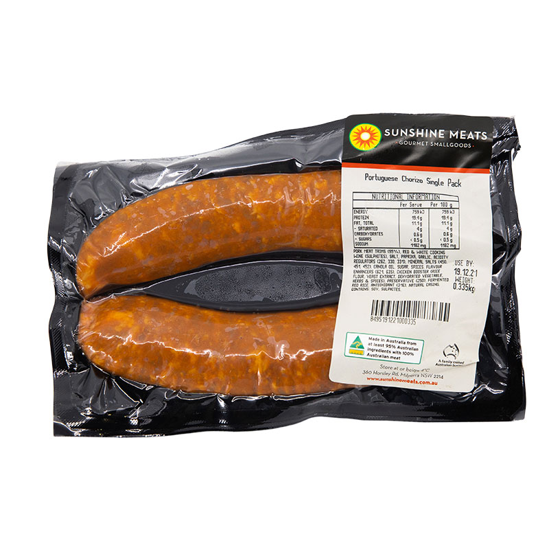 Sunshine- Chorizo Portuguese Singles Mil r/w 300g