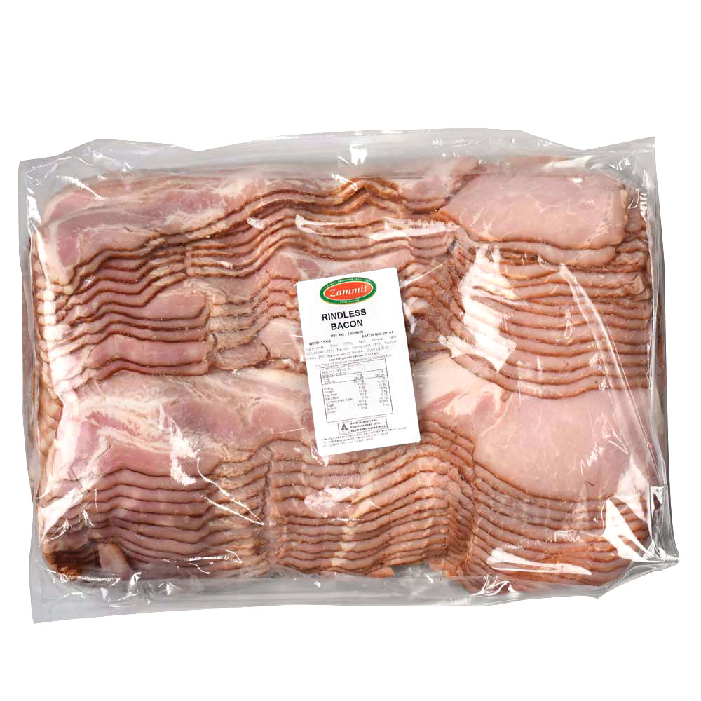 zammit bacon thin rindless 5kg [B]