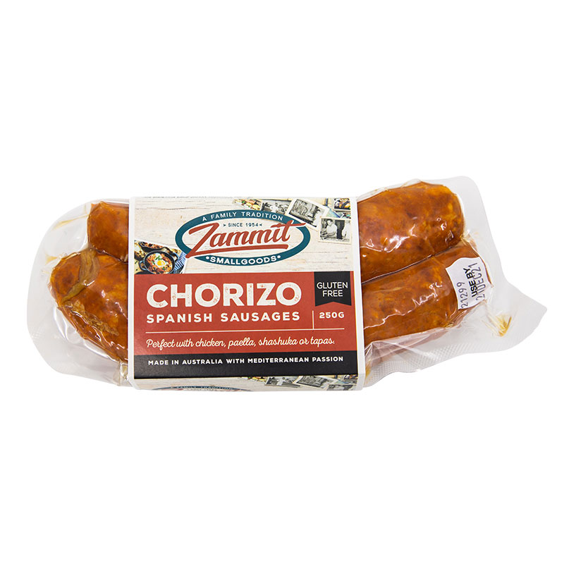 Zammit- Chorizo Twin Pk 250gx10