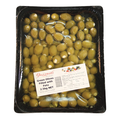 Guzzardi- Olives Queen Stuffed W Fetta 2kg