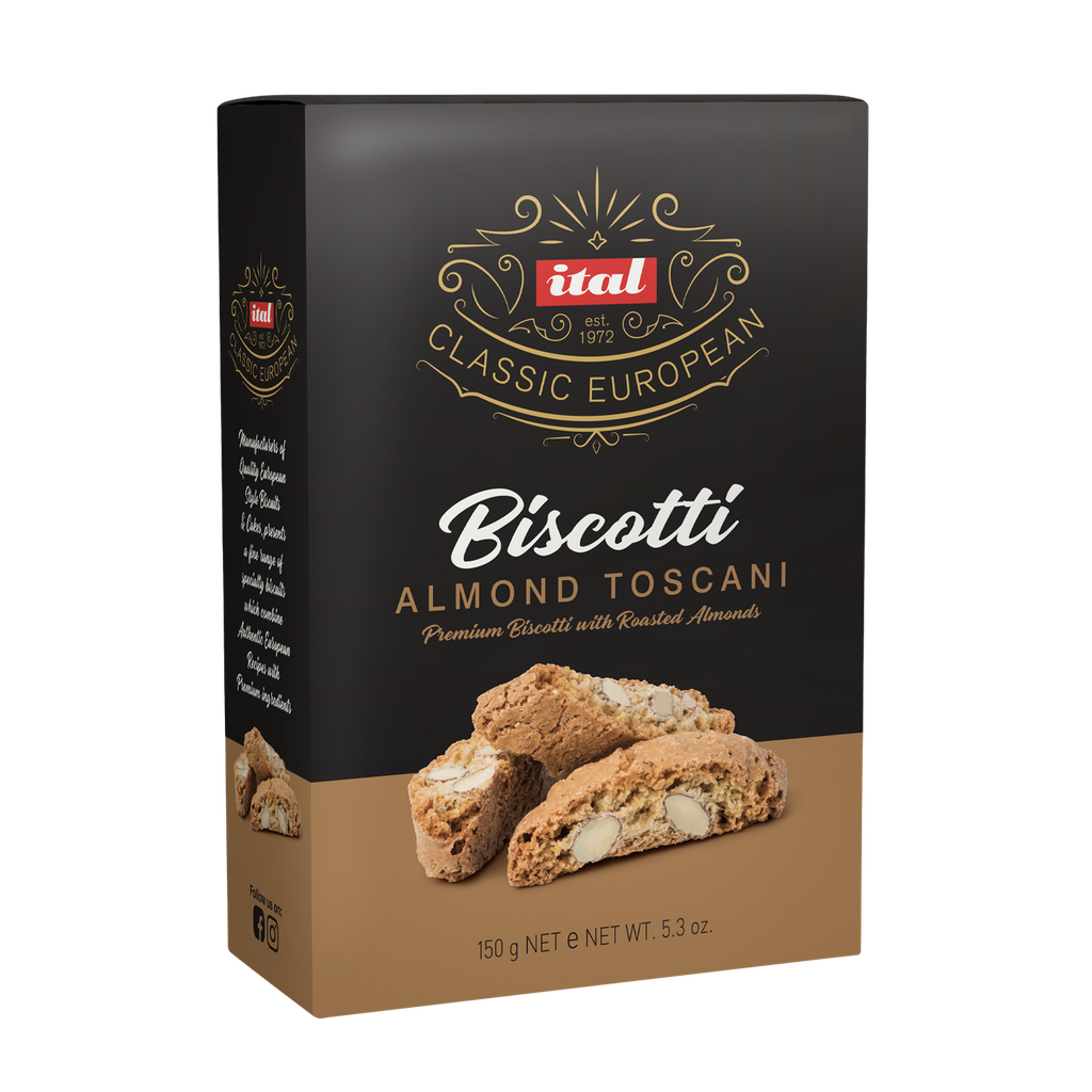 ital biscuit almond toscani 6 x150g* [B]