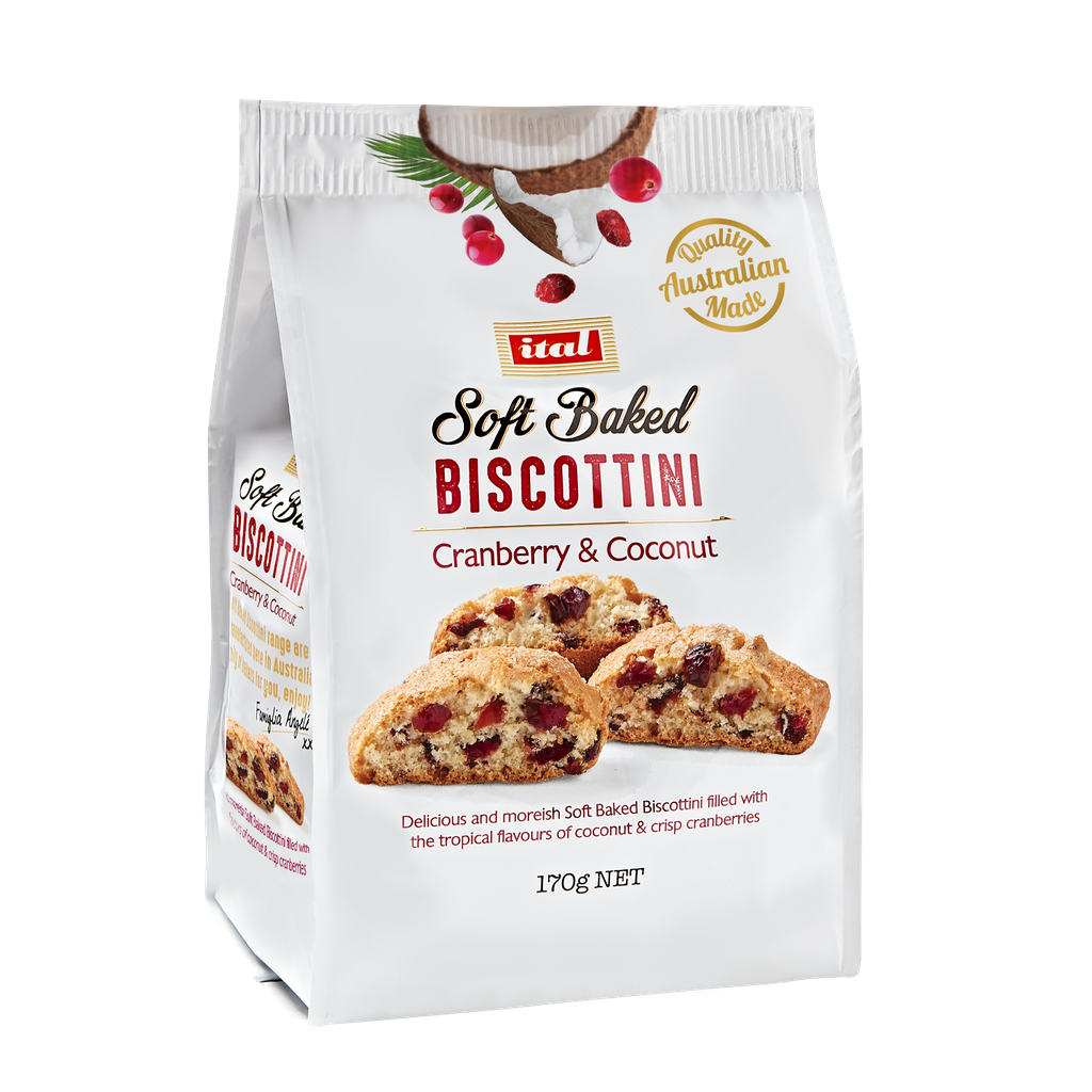 Ital- Biscuit Cranberry & Coconut 5 x 170g*