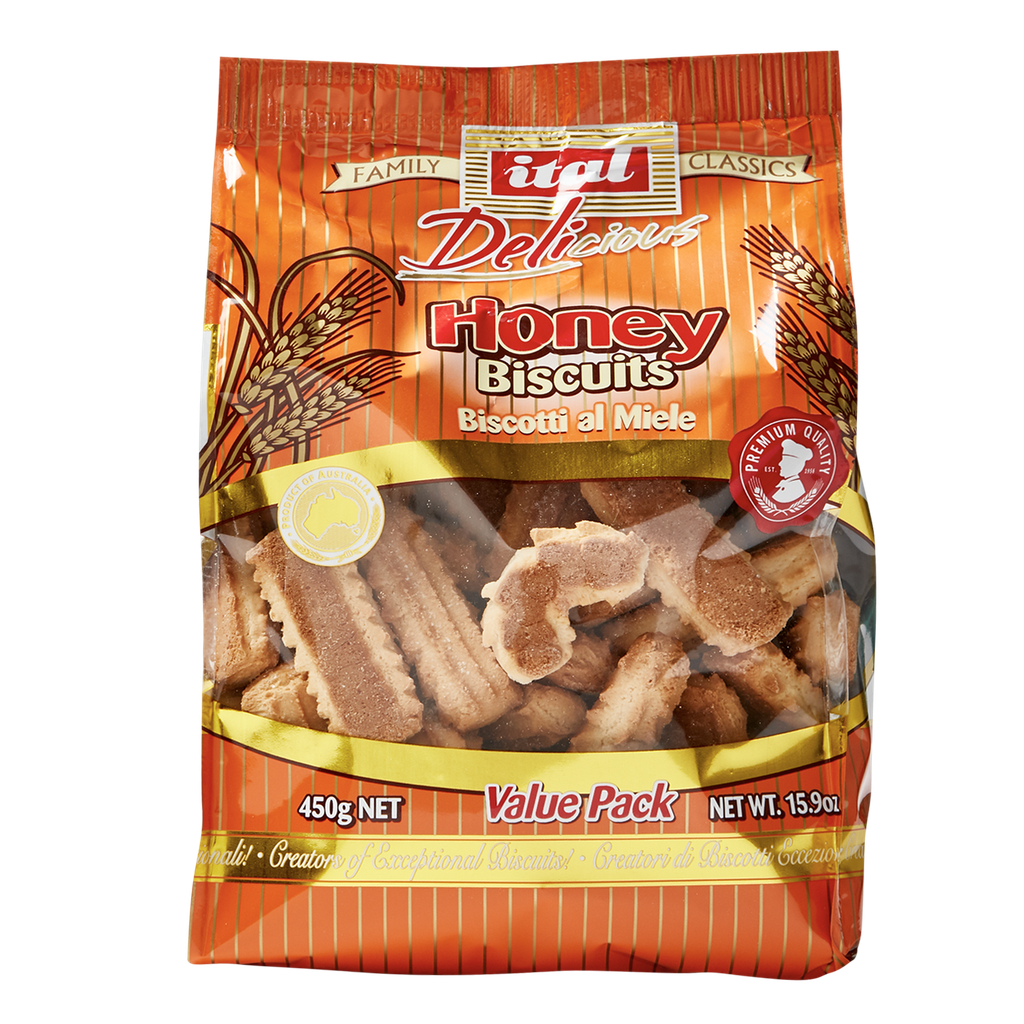 Ital- Biscuit Honey 10 x 450g*