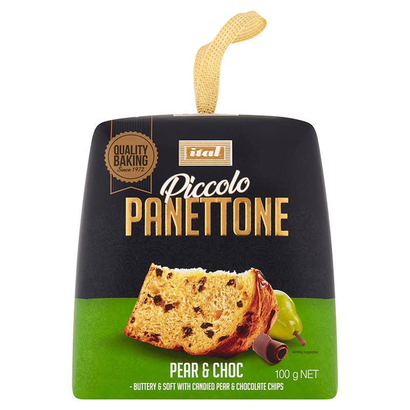 Ital- Panettone Pear & Choc 100g X12* (SI-PANPR1)