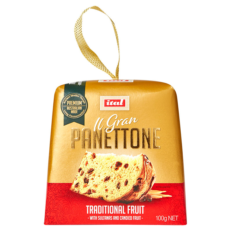 Ital- Panettone Traditional Cake 100g x12* (SI-G.PAN7.R)