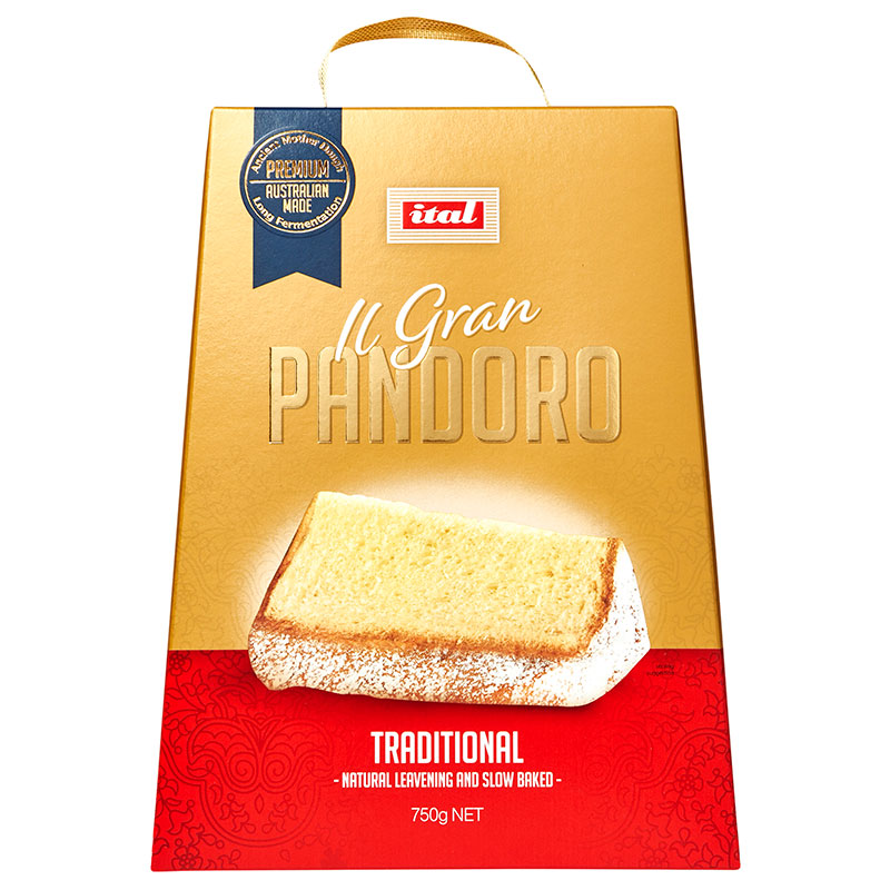 Ital- Pandoro Gold Traditional (box) 750g x6* (SI-G.PAND.R)