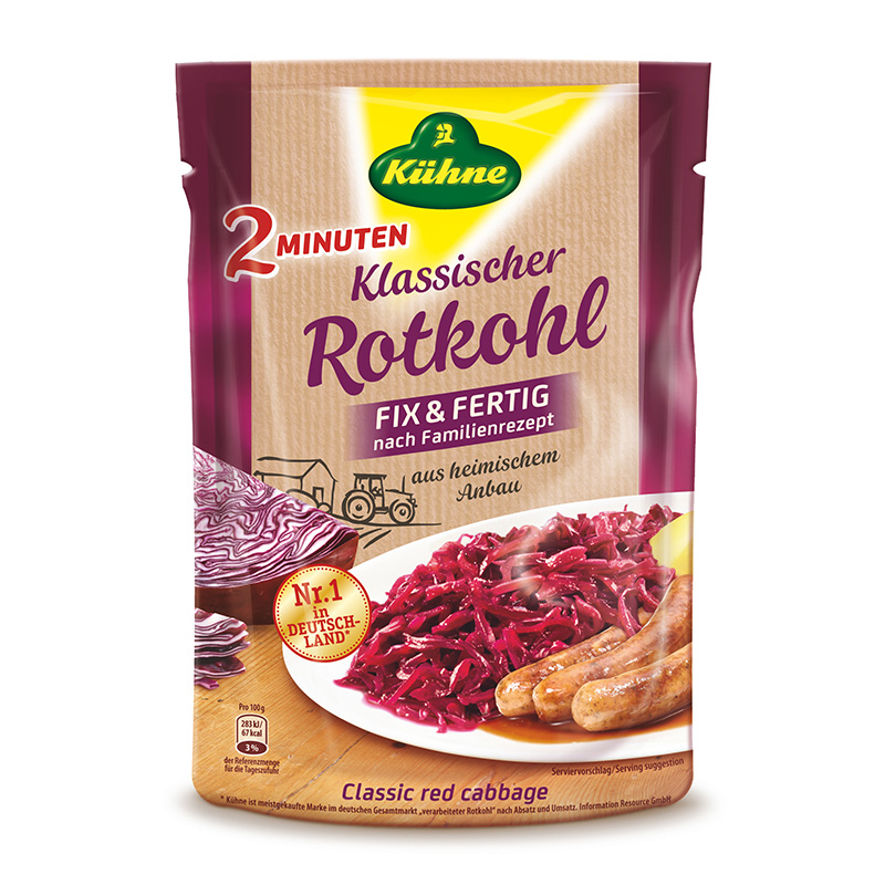 Kuhne- Cabbage Red Pouch 10x400g (46350)