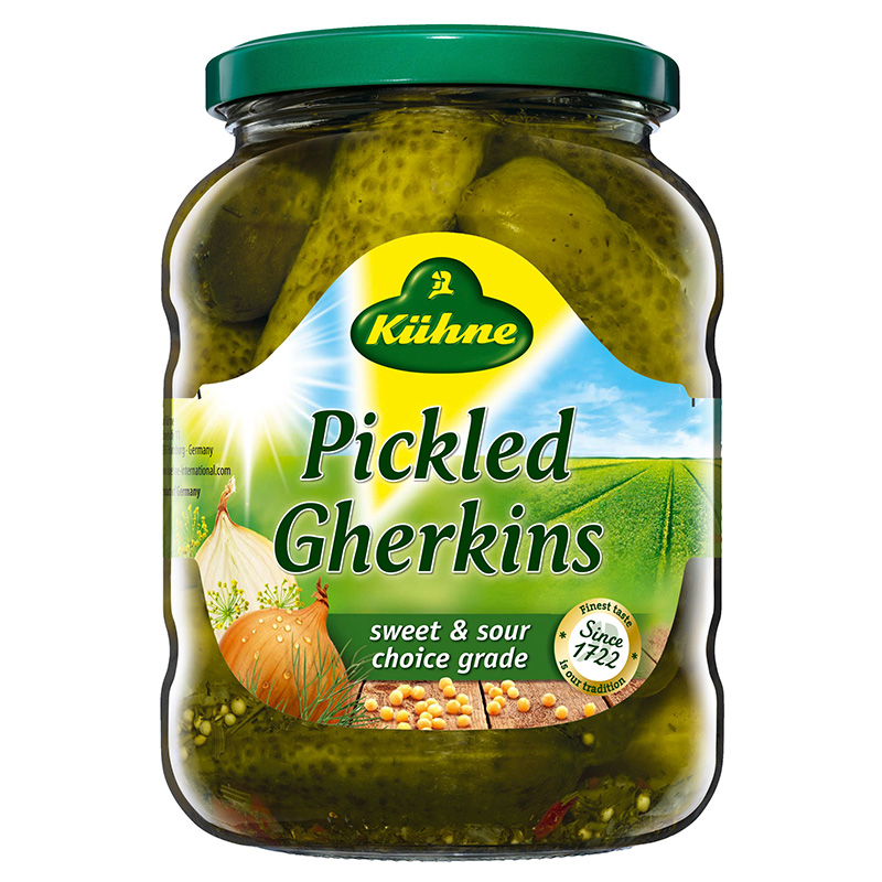 kuhne 40274 gherkin pickled 12*720ml [B]