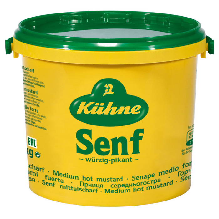 kuhne 20084 mustard medium hot 5kg [U]