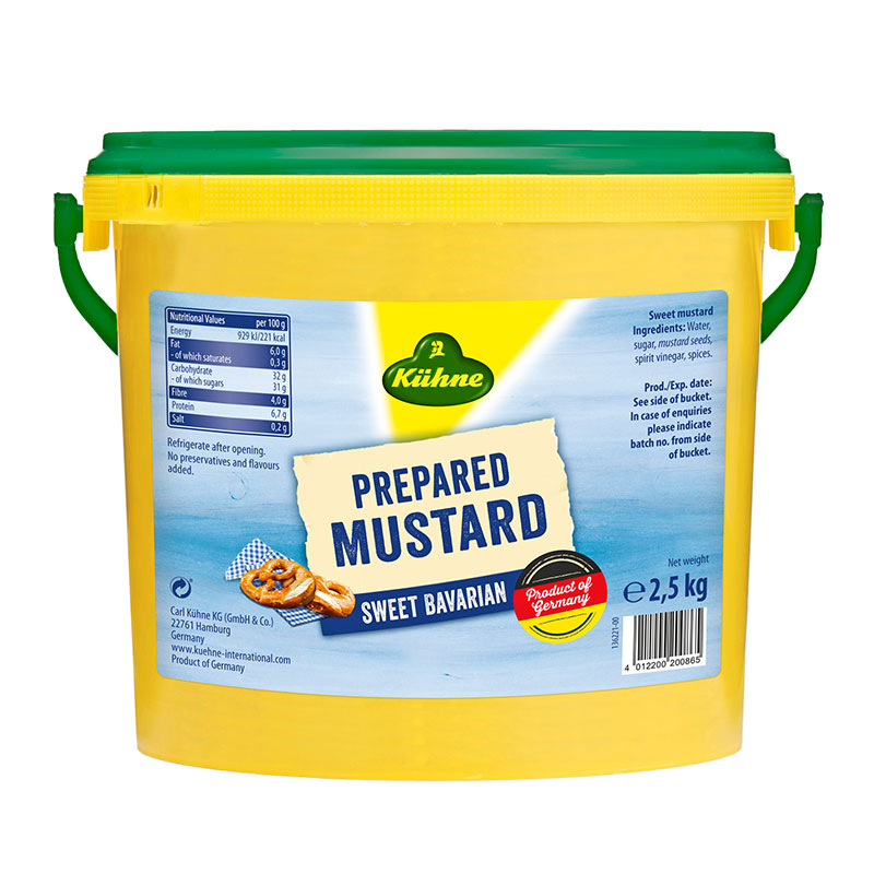 kuhne 20086 mustard sweet 2.5kg [U]