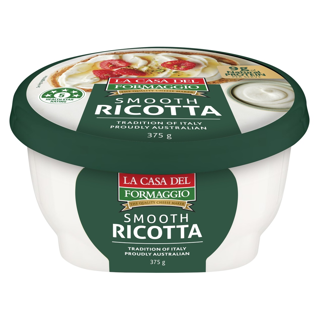 La Casa- Smooth Ricotta 6 x 375g