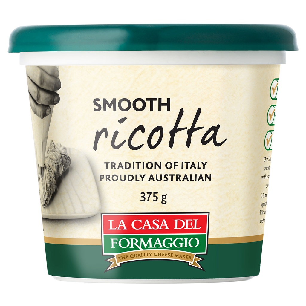 La Casa- Smooth Ricotta 6 x 375g