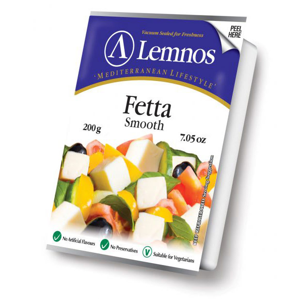 Lemnos Smooth Fetta 12x200gm