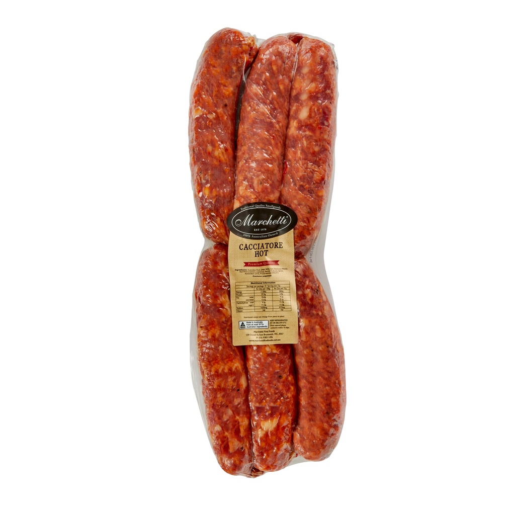 marchetti salami cacciatore hot r/w 1.4kg [K]